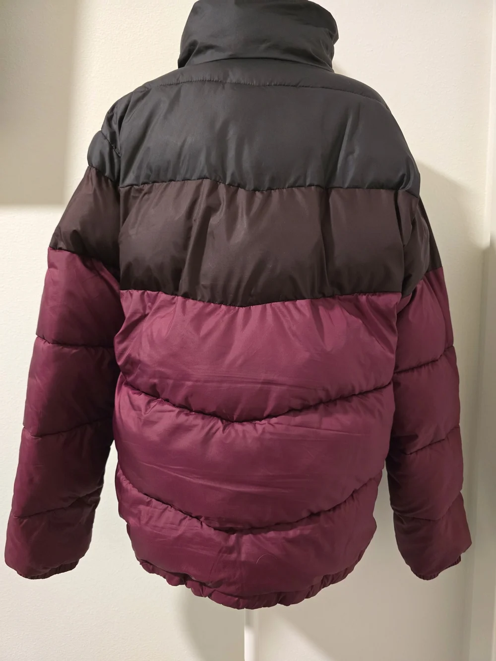 Columbia Puffect Color Blocked Puffer Jacket Womens Large Marionberry Coat
